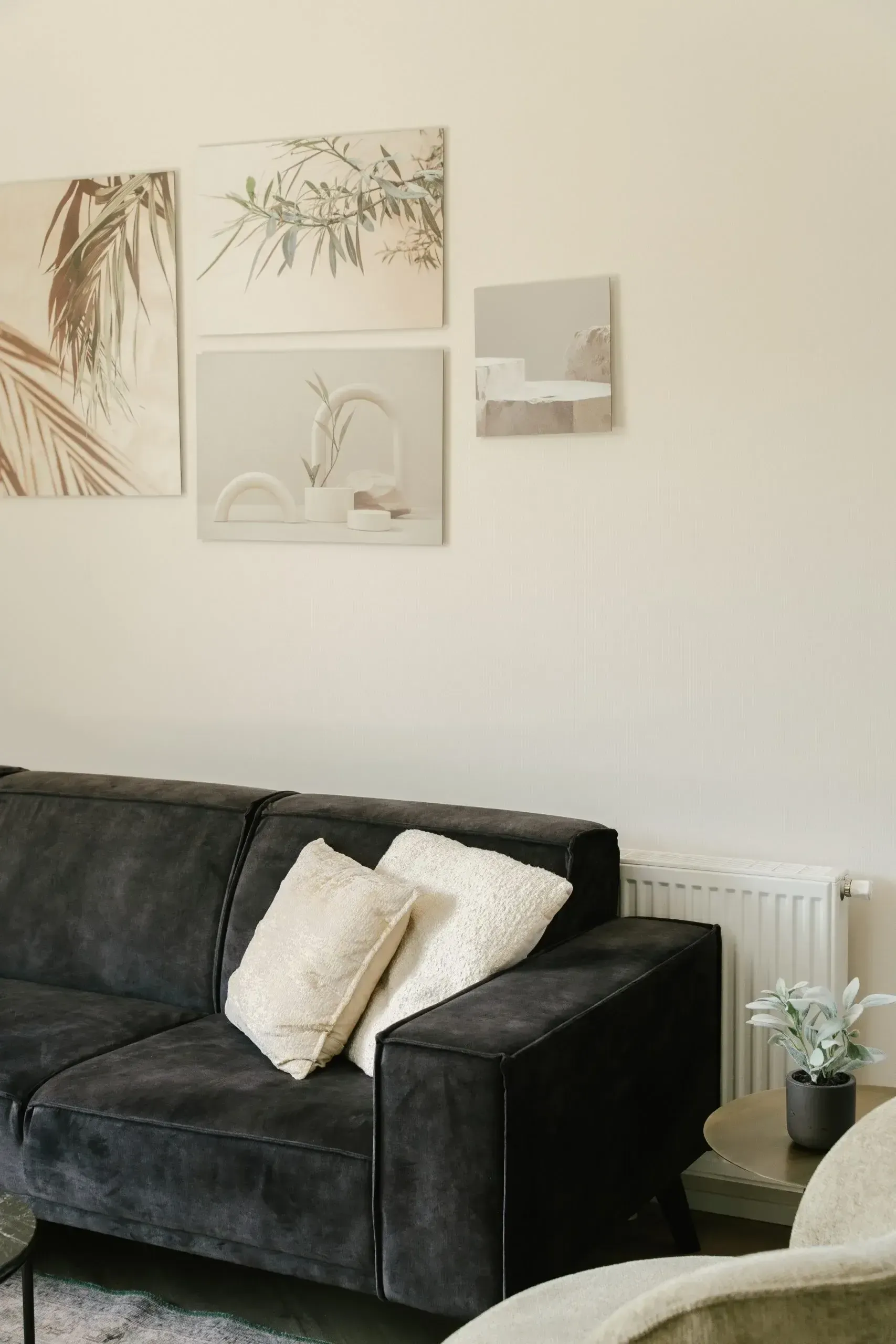 A soft corner of a villa living room